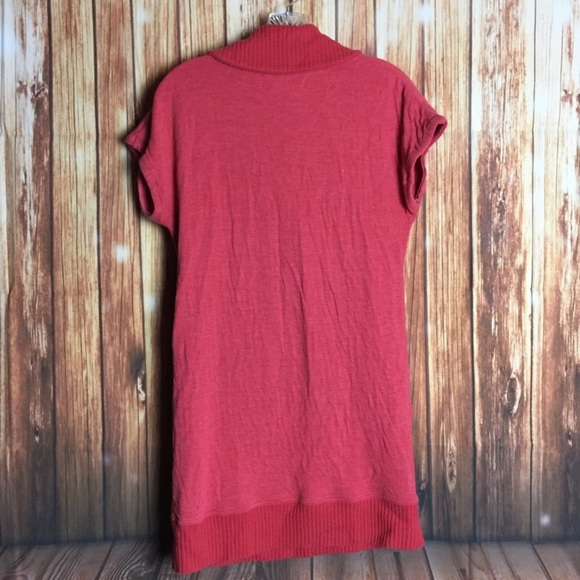 Free People M Coral Double Breasted Button Top - Picture 2 of 5